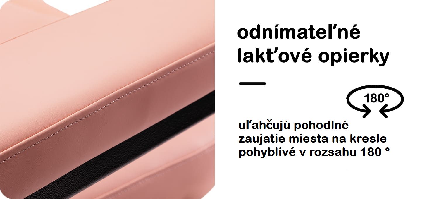 elektricke kreslo ruzove 