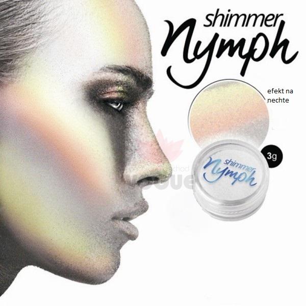 Prášok na nechty Shimmer Nymph ružový Silcare 3g