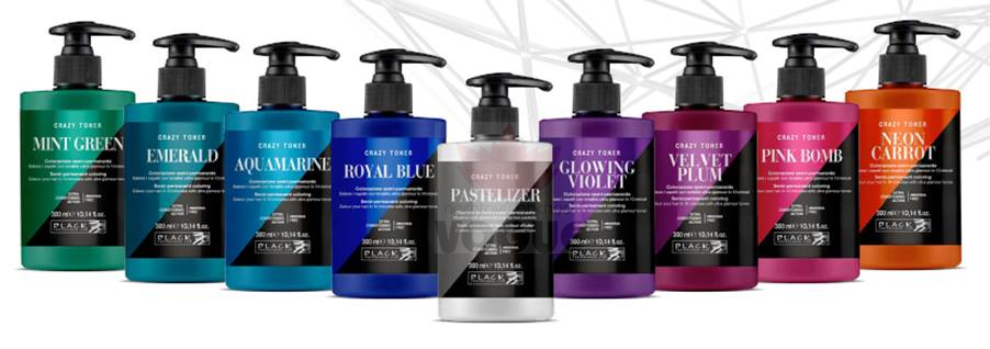 Black Crazy Toner Pink Bomb 300ml ružová maska na vlasy 