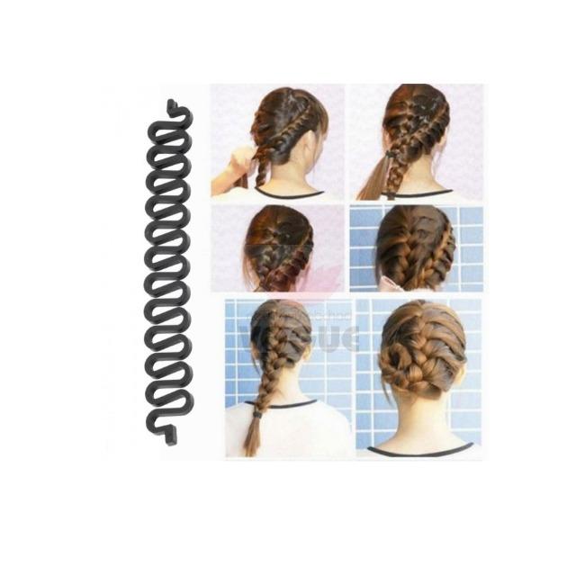Pomôcka na vytvorenie účesu hnedá French Braiding Tool 