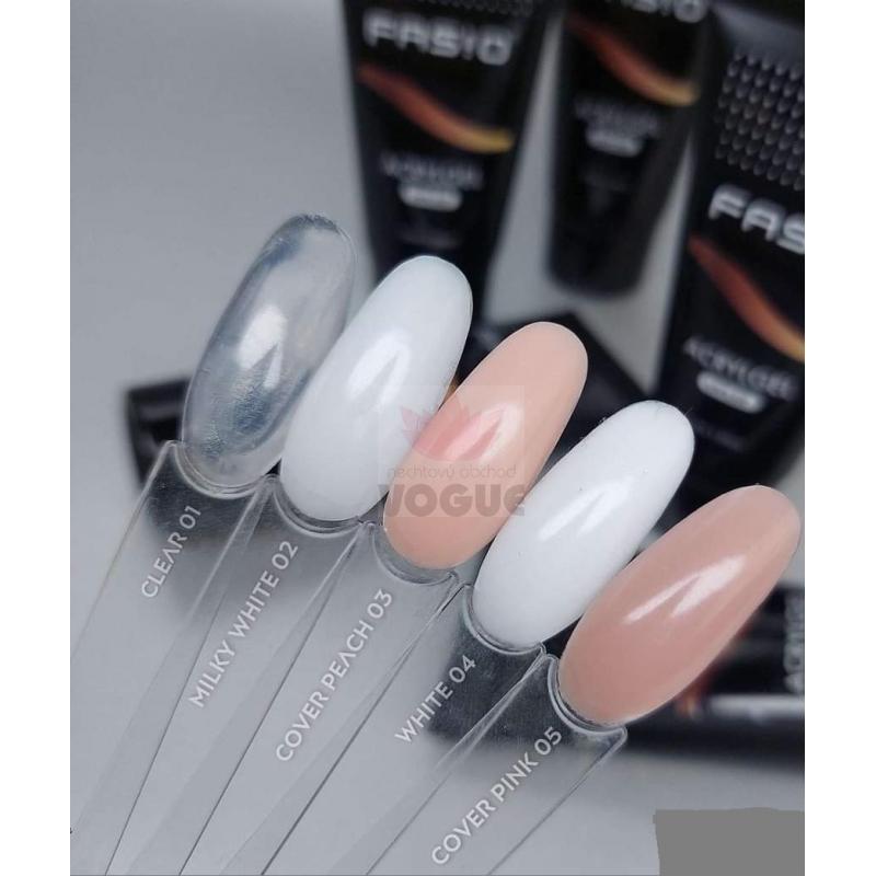 Acrylgél gél na nechty UV/LED Fasio 30ml mliečny biely