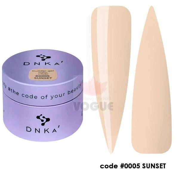DNKa' stavebný gél Light č.0005 Sunset 30ml