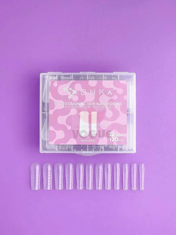 DNKa' Top Nail Forms Dlhé štvorcové 120 ks