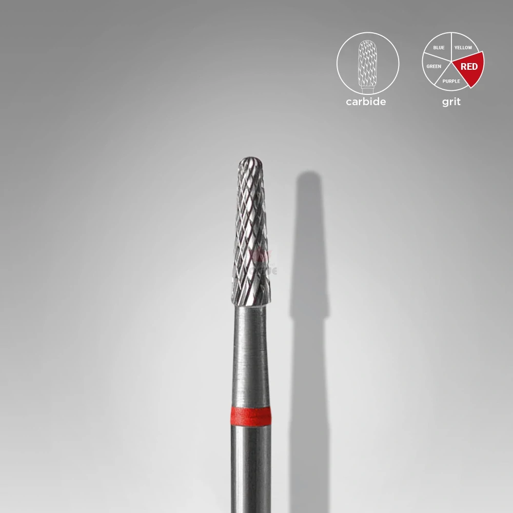 Staleks Karbidový brúsny nadstavec - “cone” red - FT71R023/8