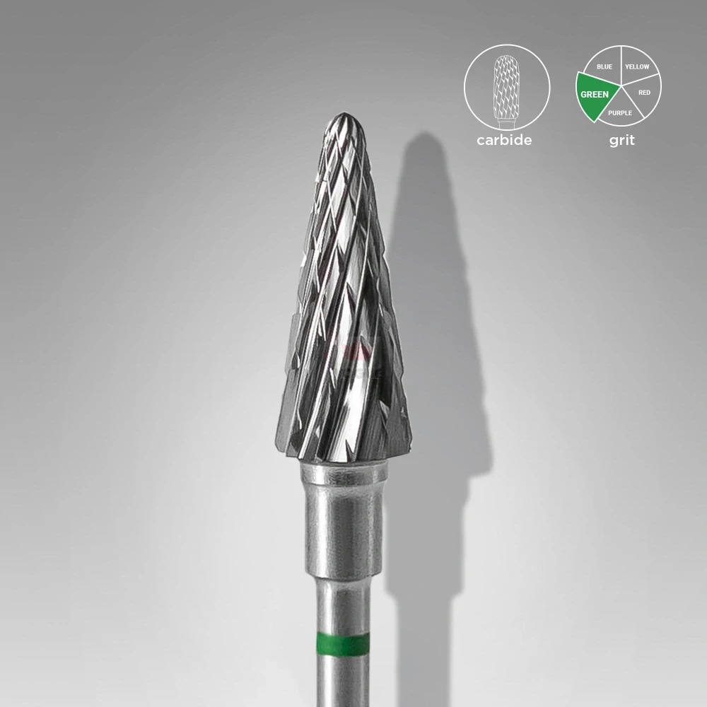 Staleks Karbidový brúsny nadstavec - “cone” green - FT71G060/14
