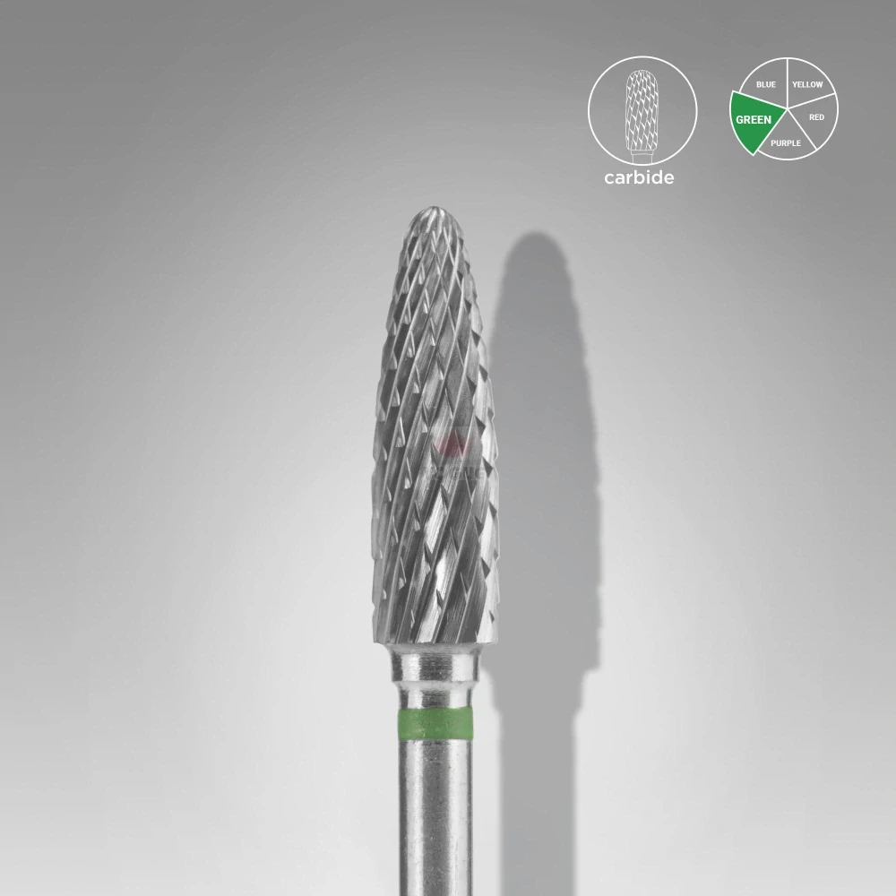 Staleks Karbidový brúsny nadstavec - “corn” green - FT90G040/14
