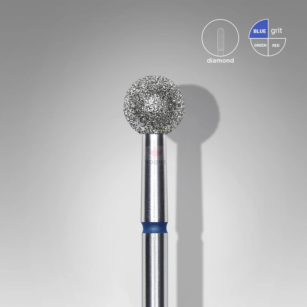 Staleks Diamantový brúsny nadstavec - “ball” blue 5mm - FA01B050