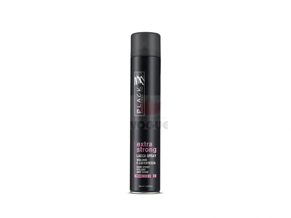 BLACK Lak na vlasy 500ml Extra Strong s leskom