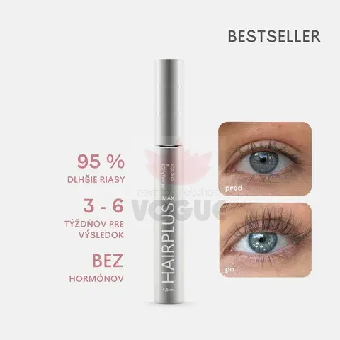 3 x HAIRPLUS MAX 4,5 ml – sérum na rast mihalníc