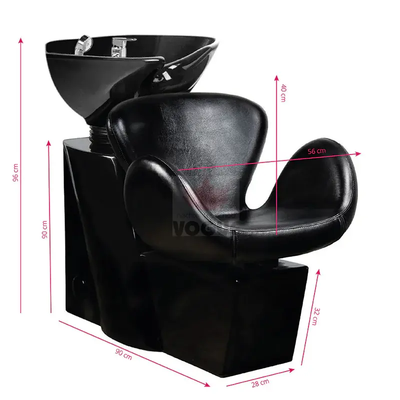 Kadernícky umývací box Amsterdam čierny Gabbiano