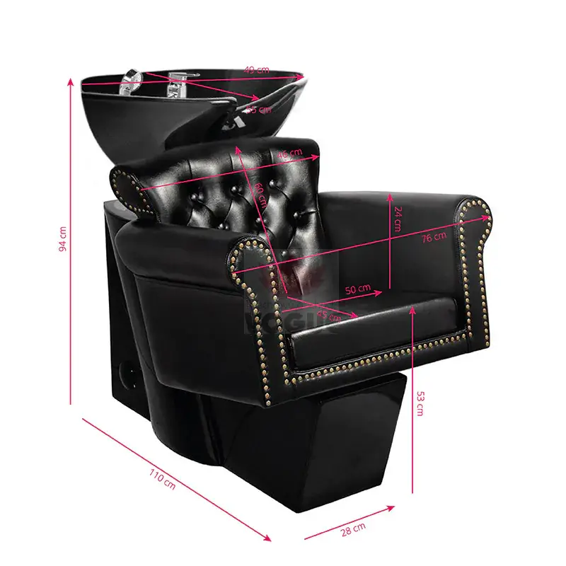 Gabbiano Berlin umývací gél na vlasy čierny/čierna miska