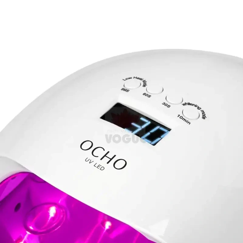 UV LED Lampa na nechty OCHO NAILS X13 65W PLUS biela zrkadlové dno