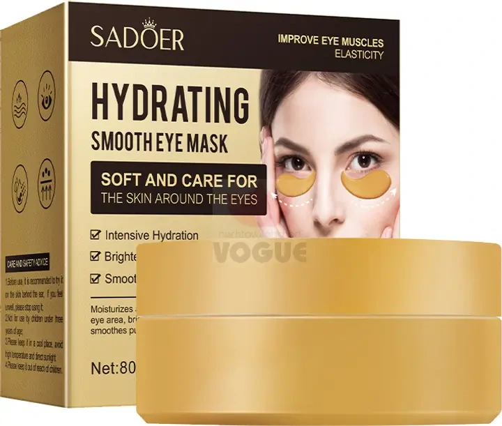 BIOAQUA green jednorázové masky pod oči 60ks/bal