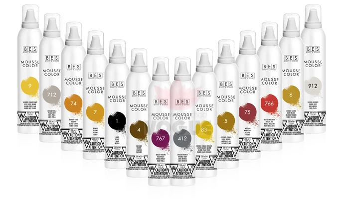 BES Farebné penové tužidlo, svetlo hnedé č. 5, 200ml