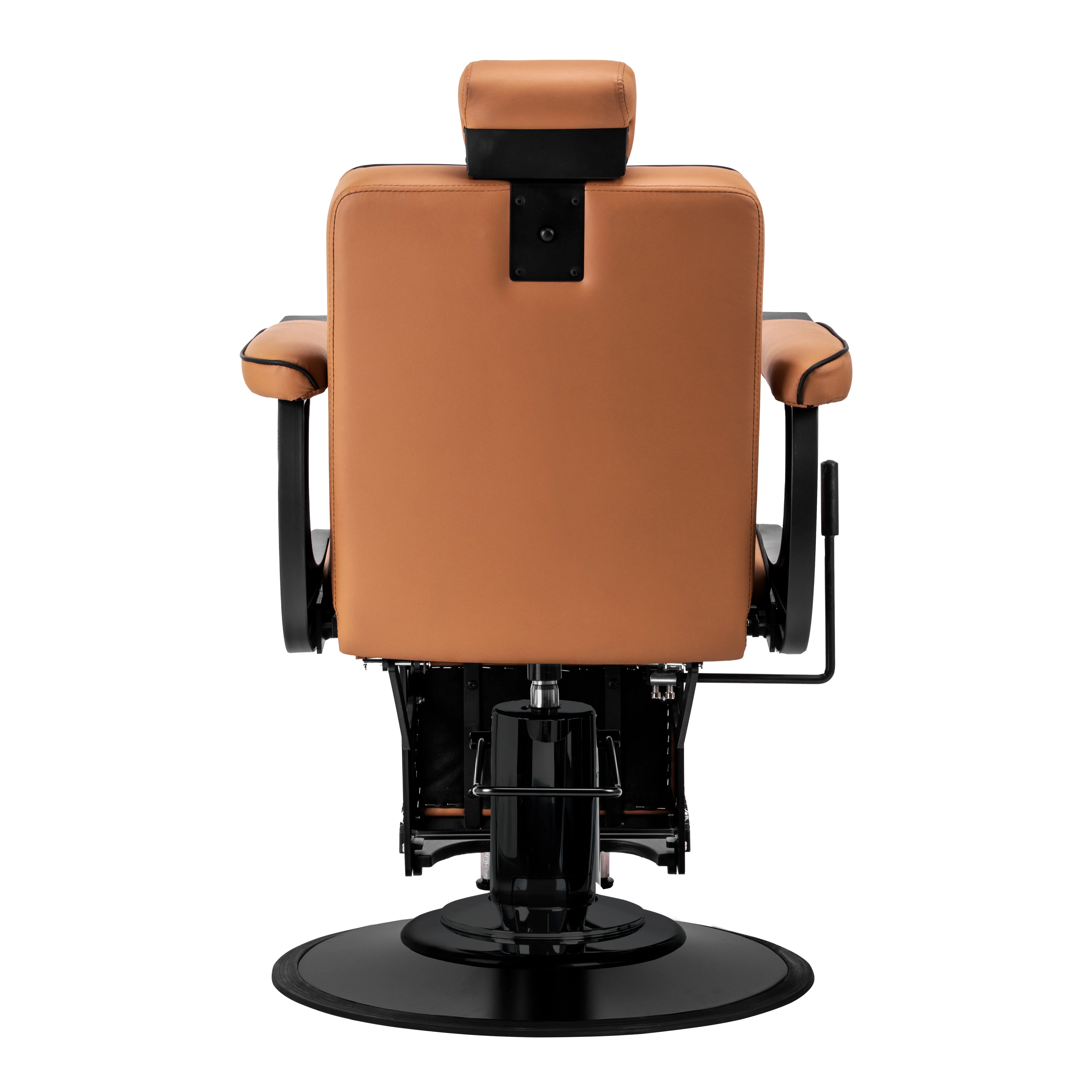 Holičské kreslo Gabbiano Visionerio svetlohnedé s čiernym rámom