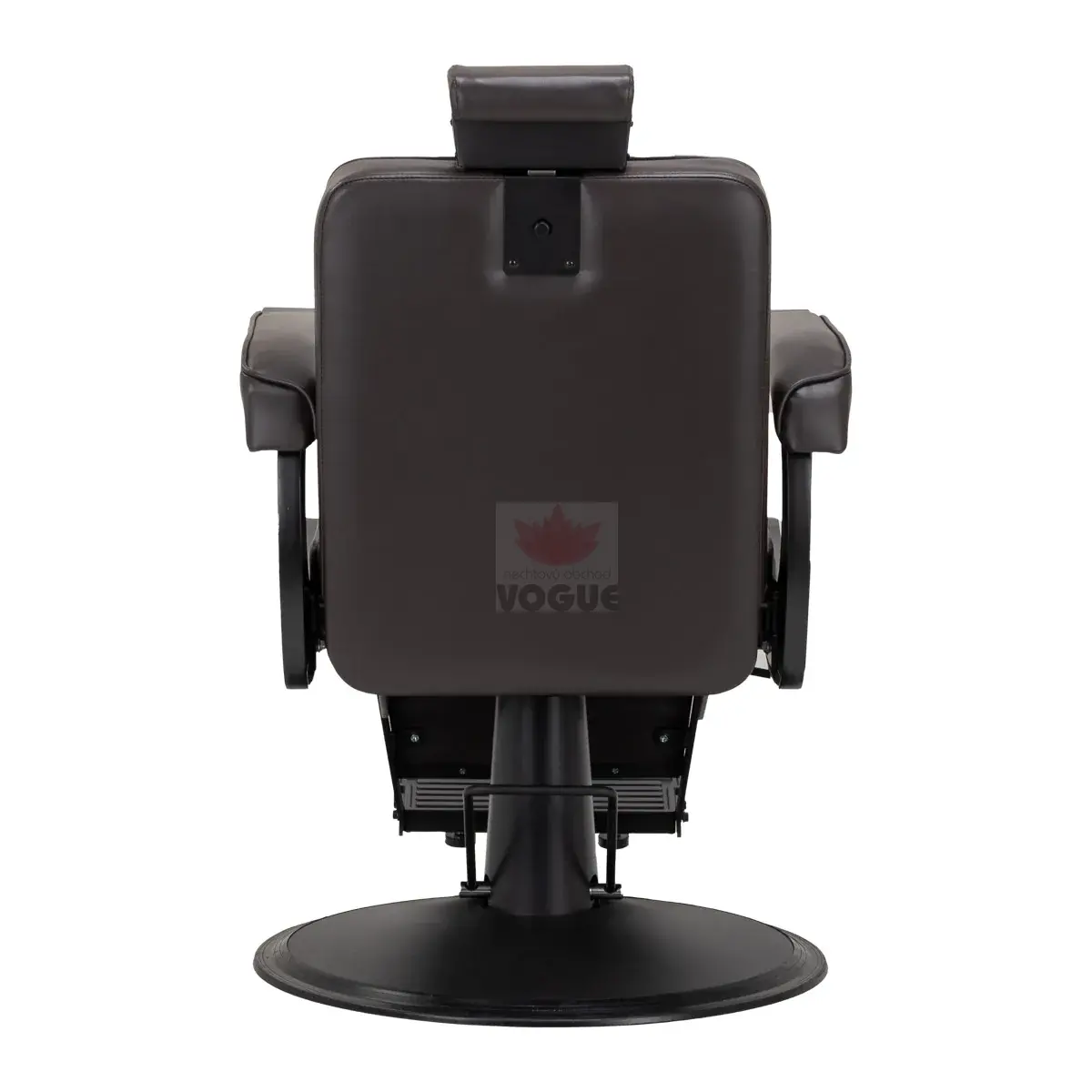 Holičské kreslo Hair System BM88066B hnedé s čiernym rámom