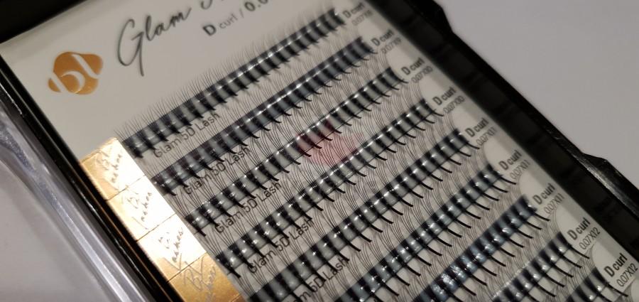 GLAM 5D lash objemové mihalnice D 0,07x13mm