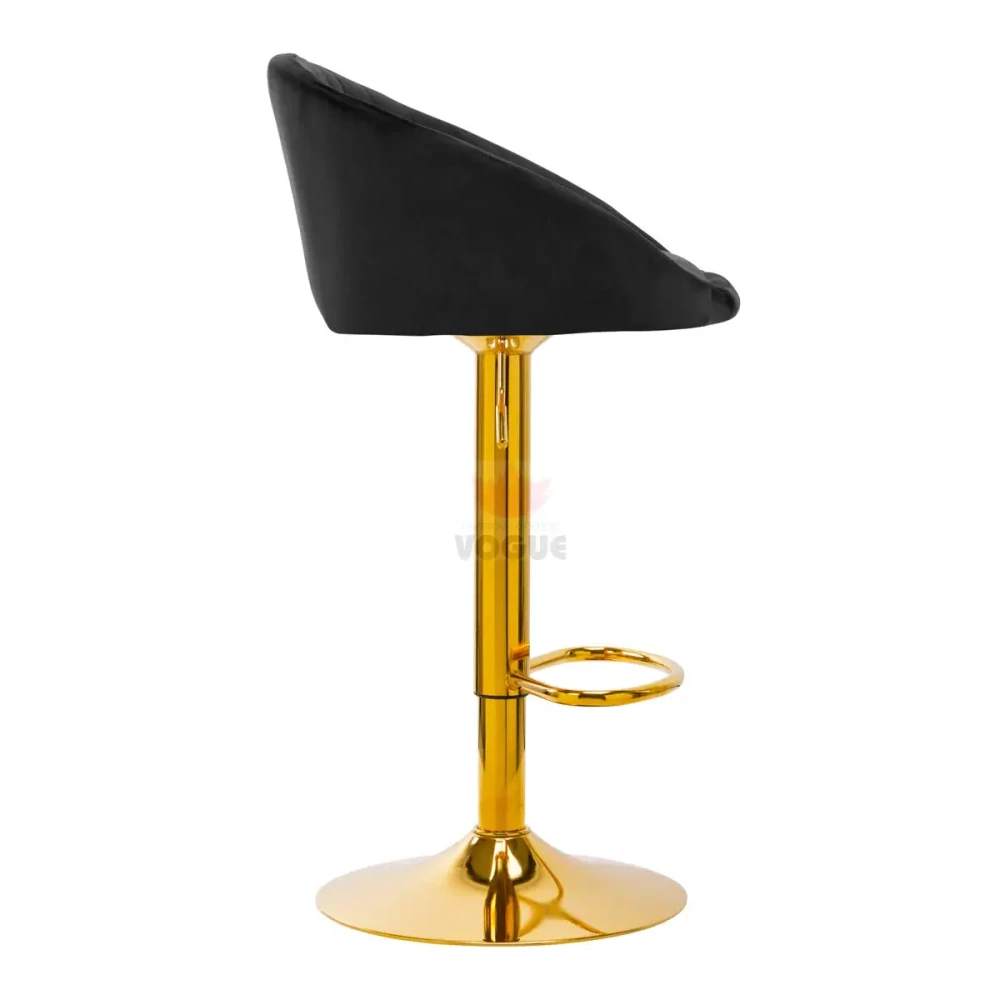 4Rico Bar Hocker QS-B16g zamatová čierna