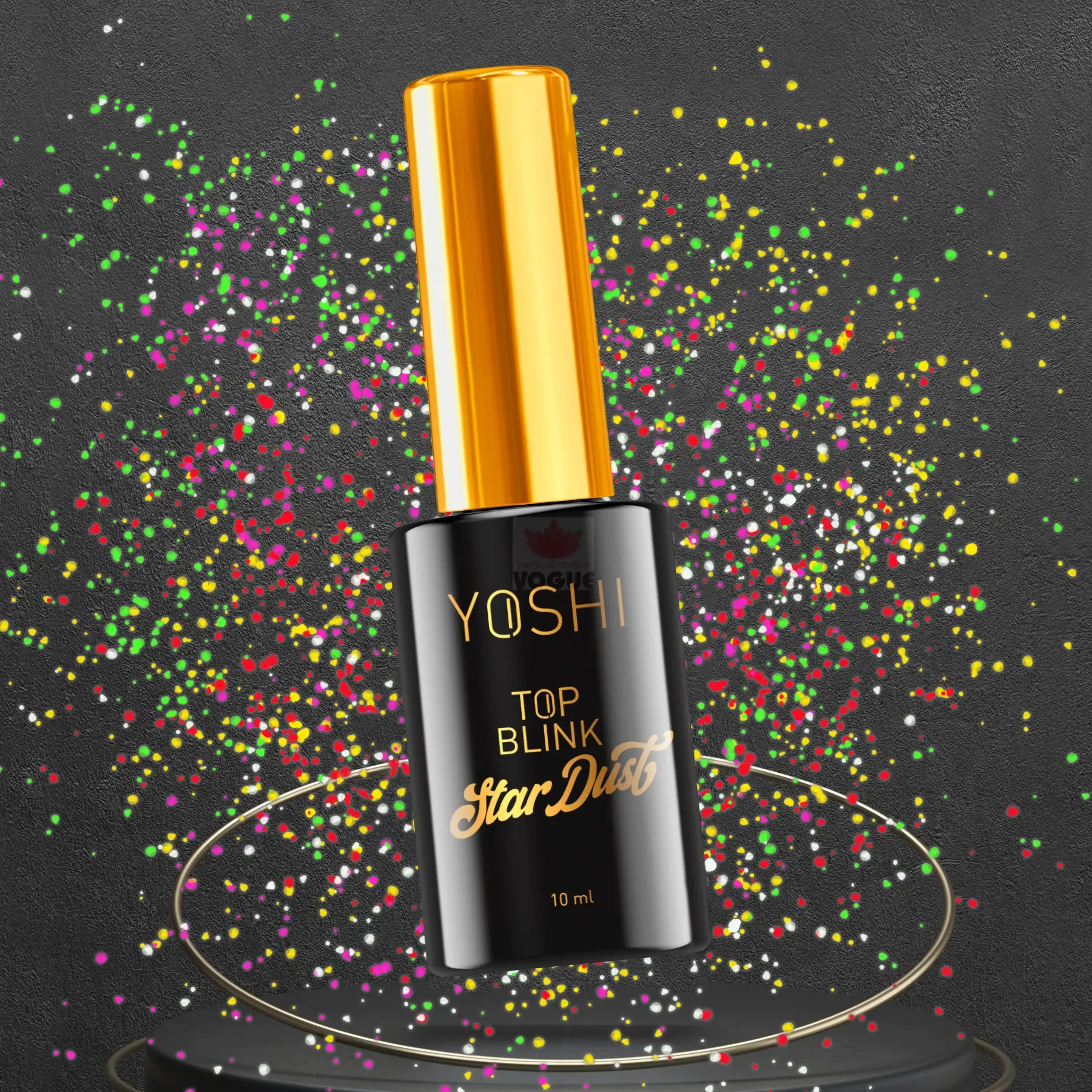 YOSHI Top Star Dust Vrchný lak 10ml