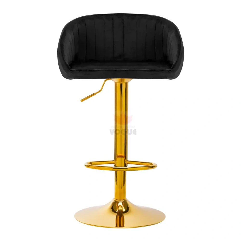 4Rico Bar Hocker QS-B16g zamatová čierna