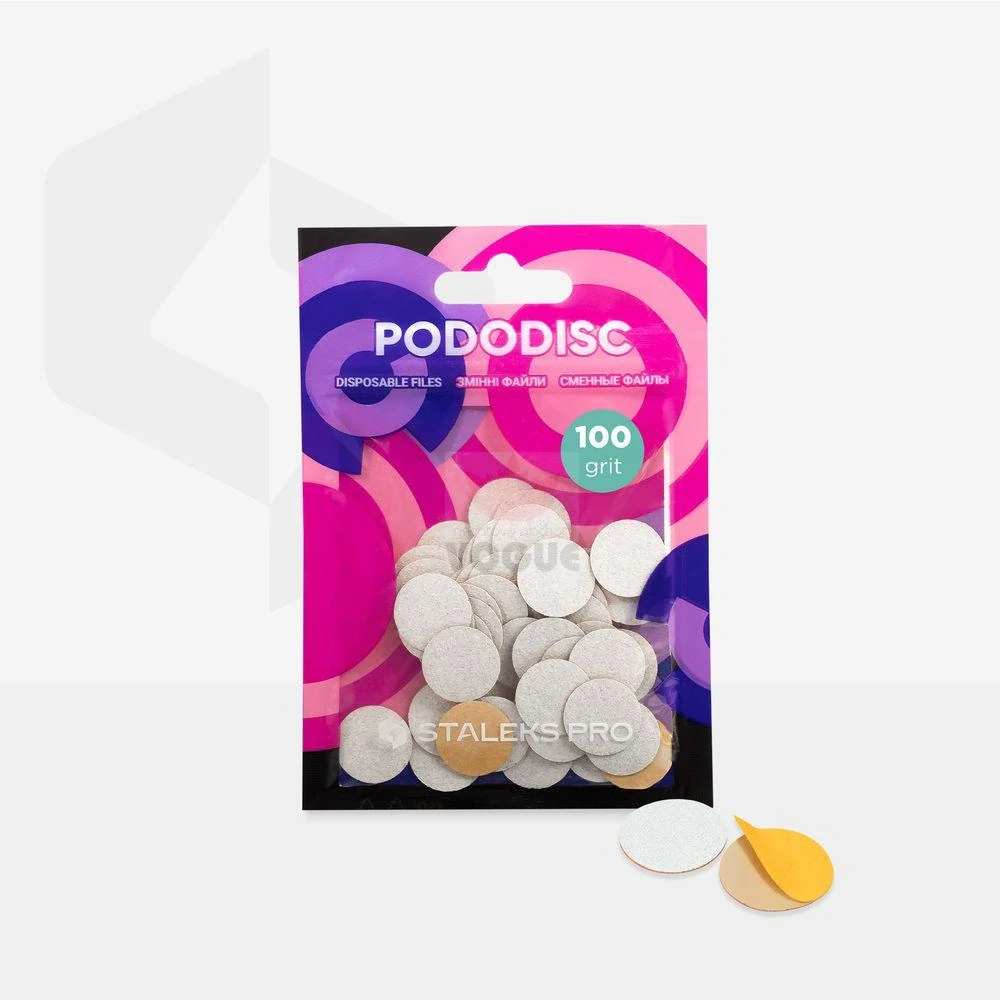 Staleks Brúsne papiere Pododisc 15mm PDFS-15-100 biele