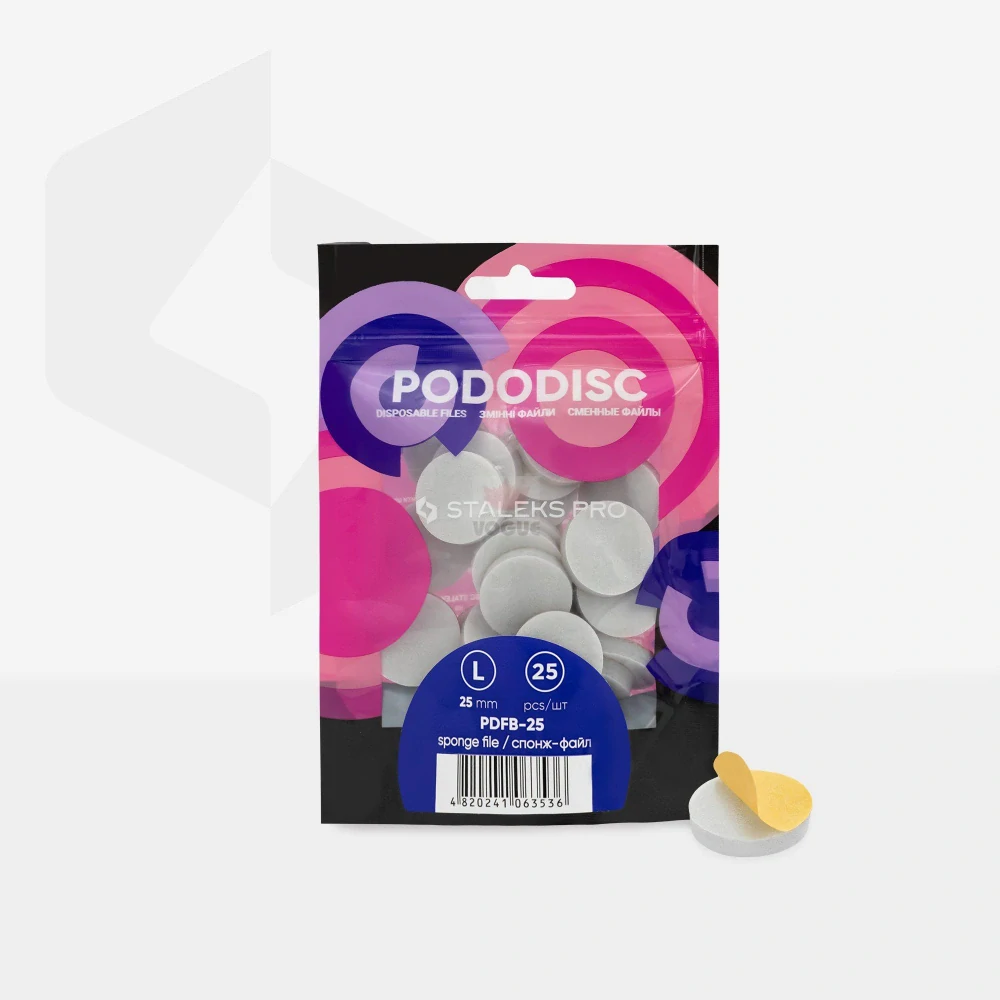 Staleks Jednorázové pilníky - sponges for Pododisc - L - 25mm PDFB-25