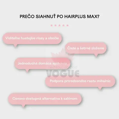 3 x HAIRPLUS MAX 2 ml – sérum na rast mihalníc