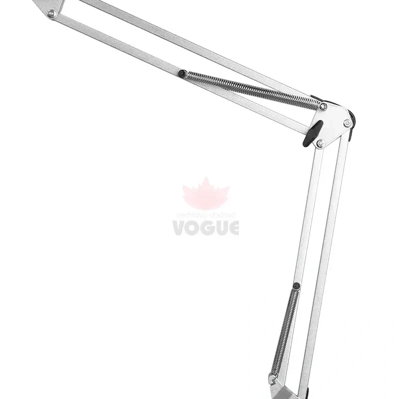 All4light lashes line 2 strieborná LED lampa s úchytom