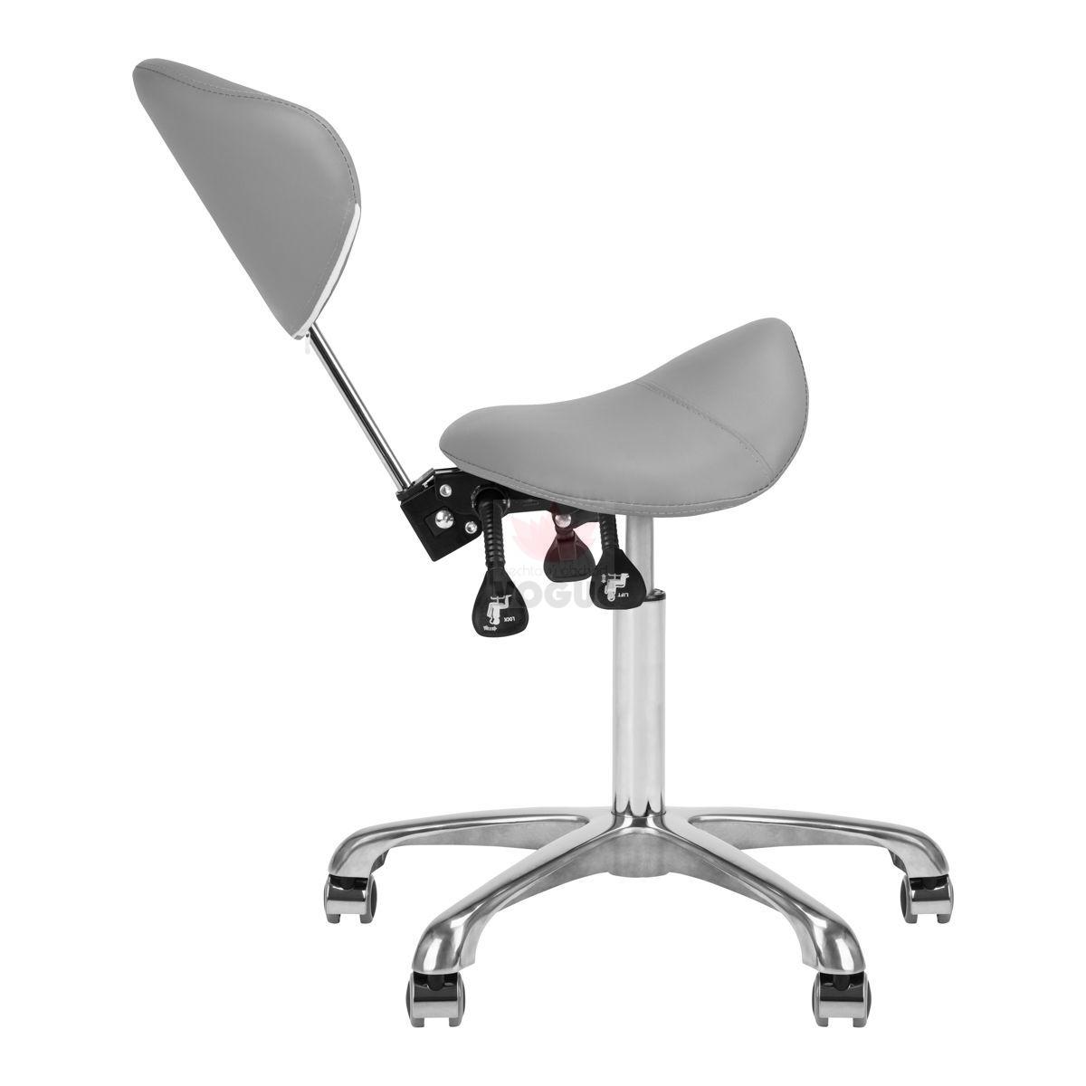 Kozmetická stolička 1004 Giovanni šedá