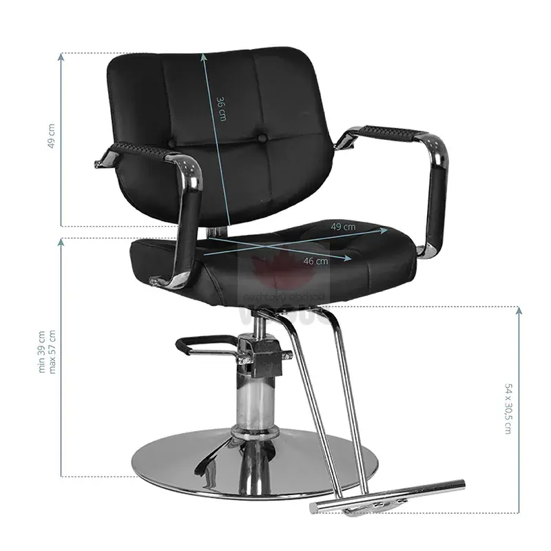 Gabbiano kadernícke kreslo Vigo čierne