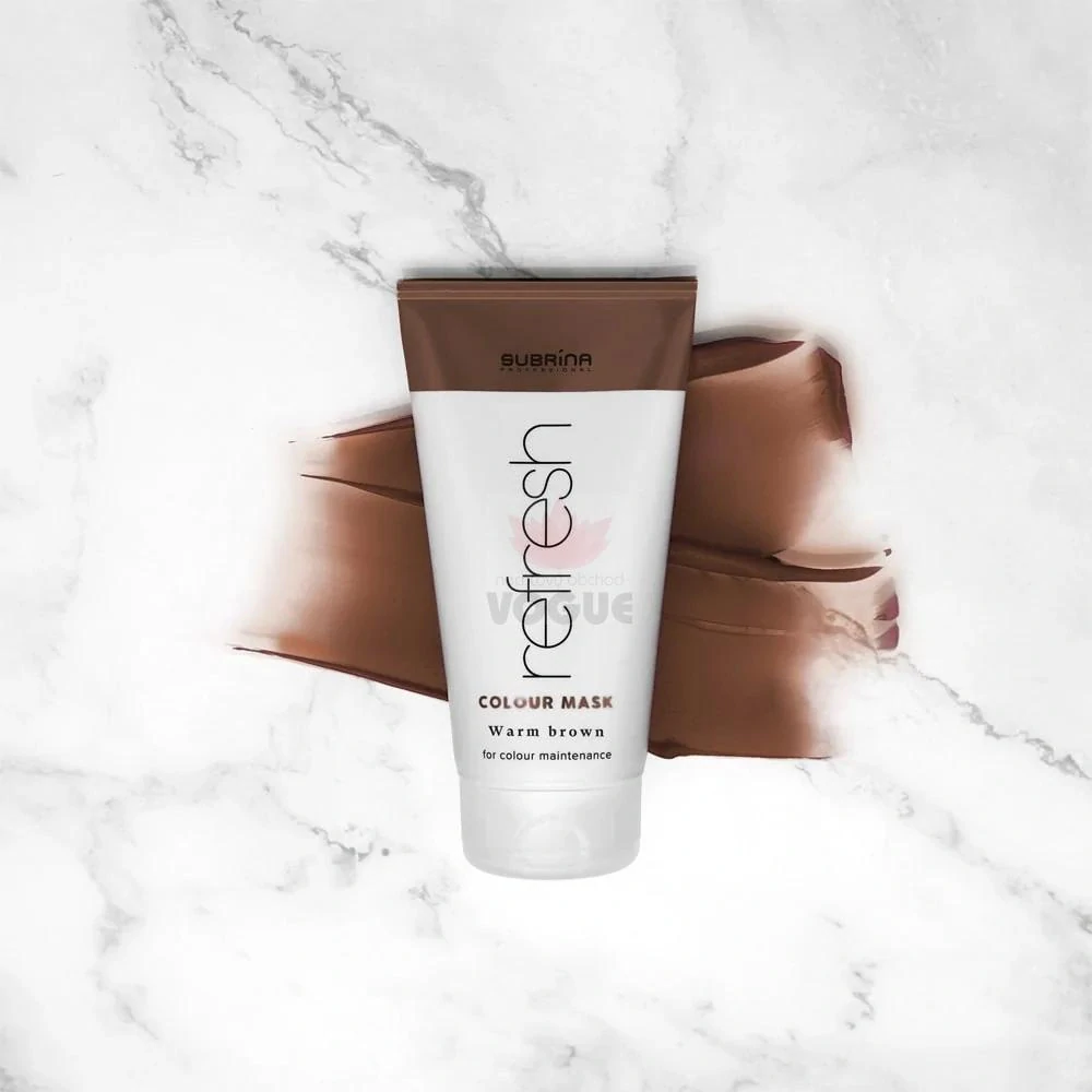 Farebná maska na vlasy hnedá 150ml Refresh Subrina