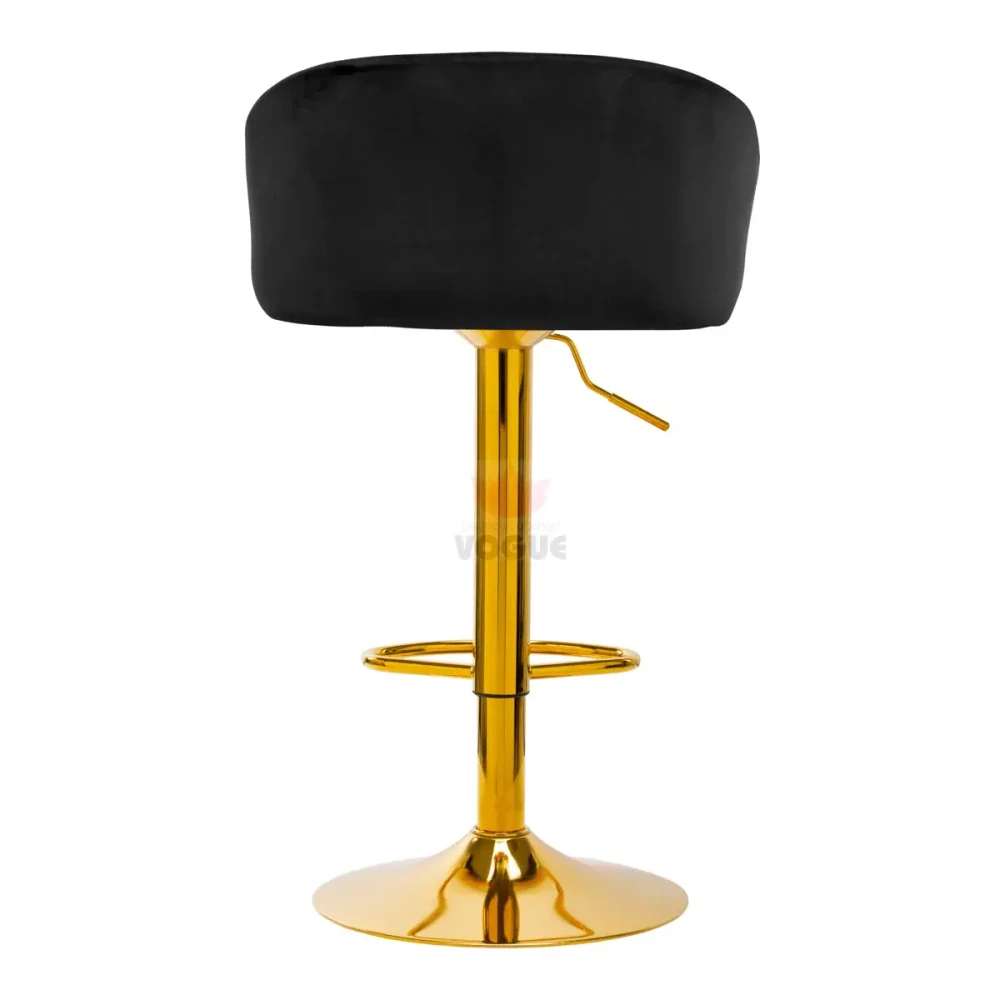 4Rico Bar Hocker QS-B16g zamatová čierna