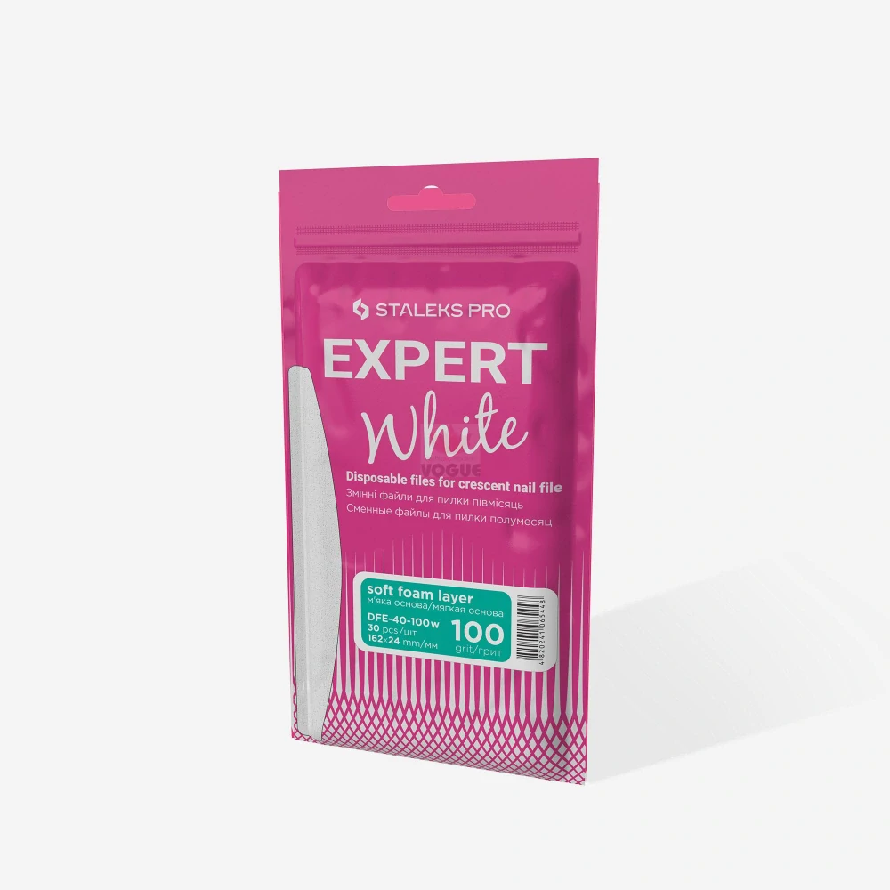 Staleks Expert jednorázové pilníky DFE-40-100 biele