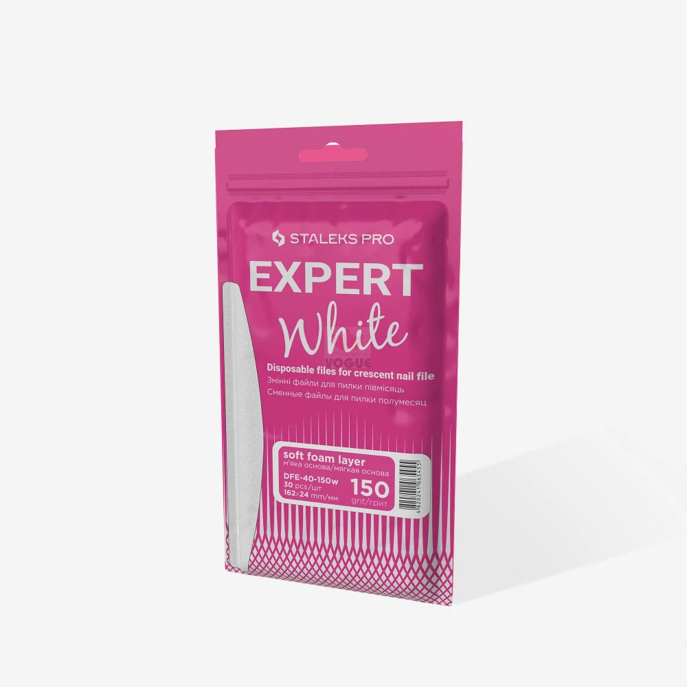 Staleks Expert jednorázové pilníky DFE-40-150 biele