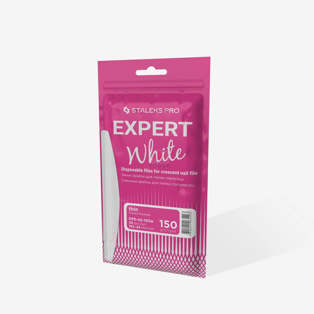 Staleks Expert jednorázové pilníky DFE-42-150 biele