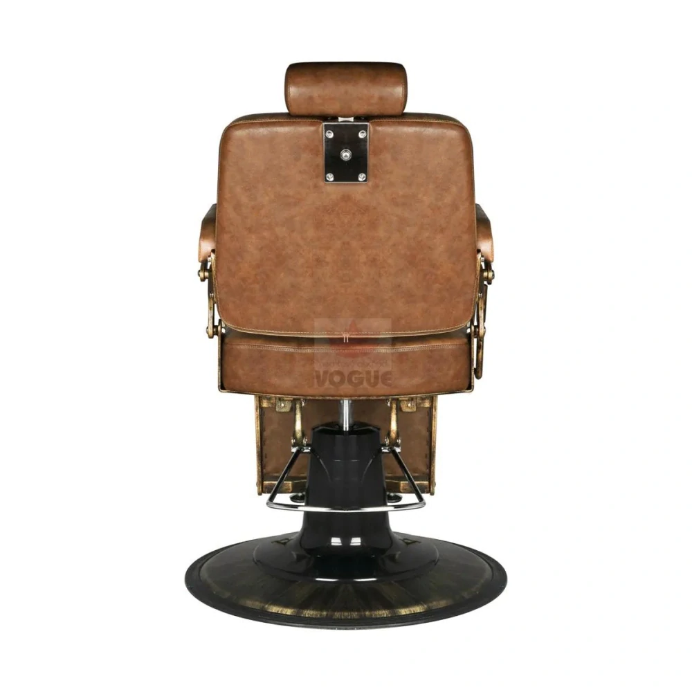 Gabbiano barberské kreslo Boss Old kožené bledo hnedé