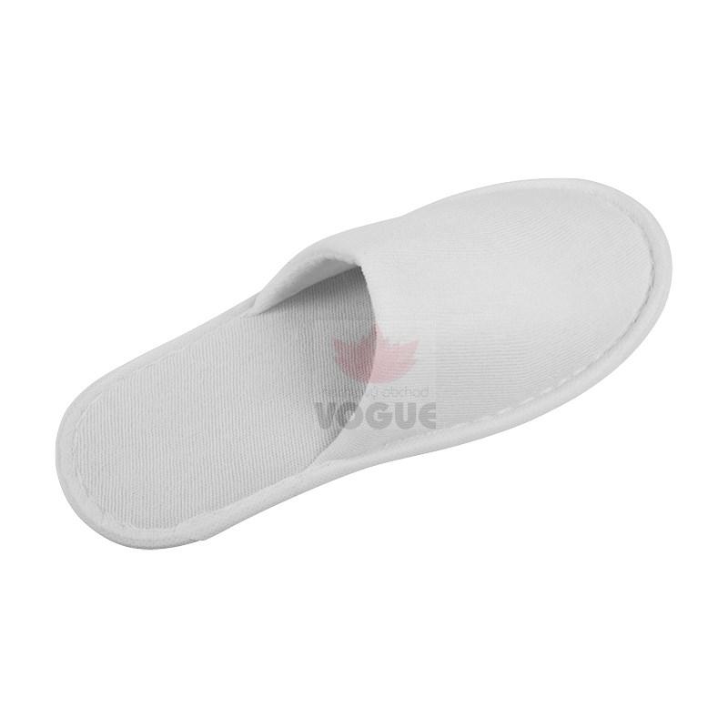 Froté papuče plné biele