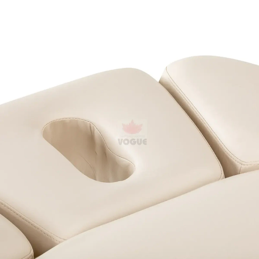 Ležadlo Sillon Relax SPA, krémové s svetlo hnedou základňou