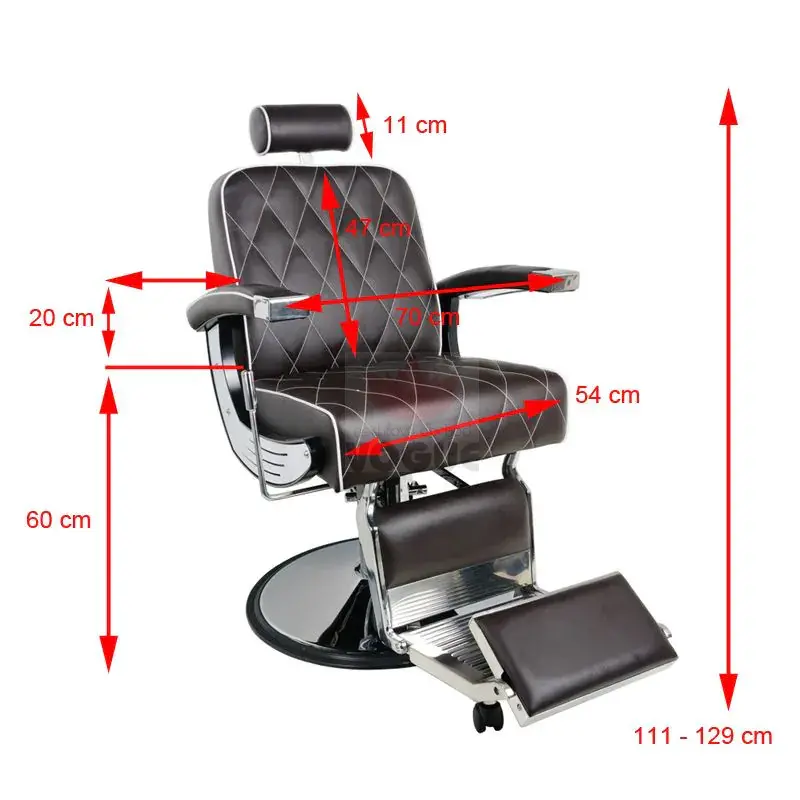 Barberské kreslo hnedé