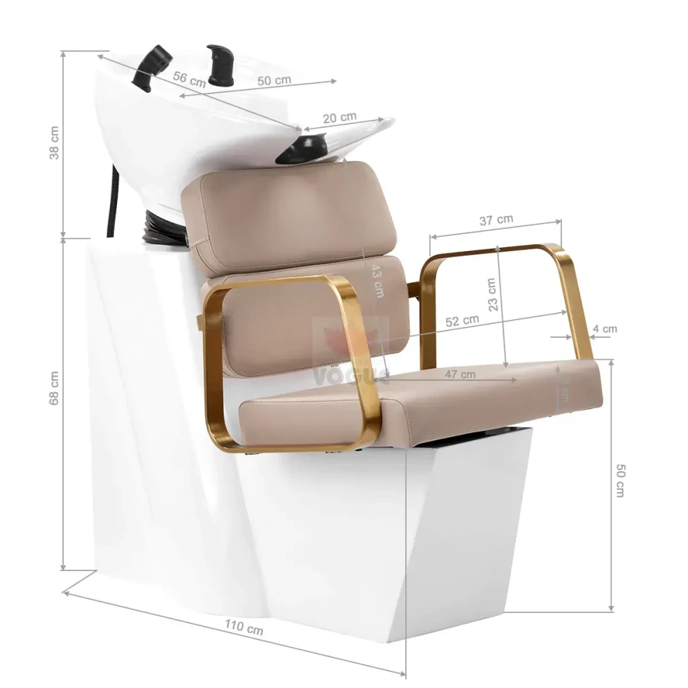 Kadernícka umývacia stanica Gabbiano Porto zlatá béžová