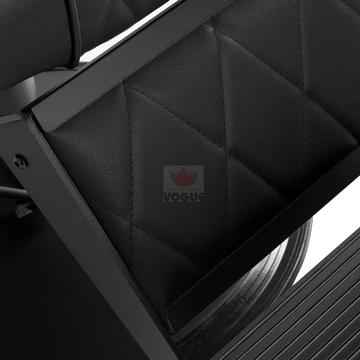 Holičské kreslo Hair System BM88066B čierne s čiernym rámom