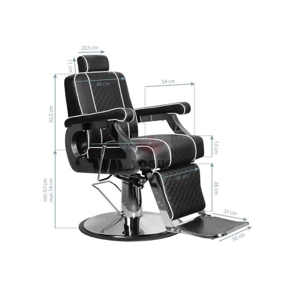 Barberské kreslo čierne