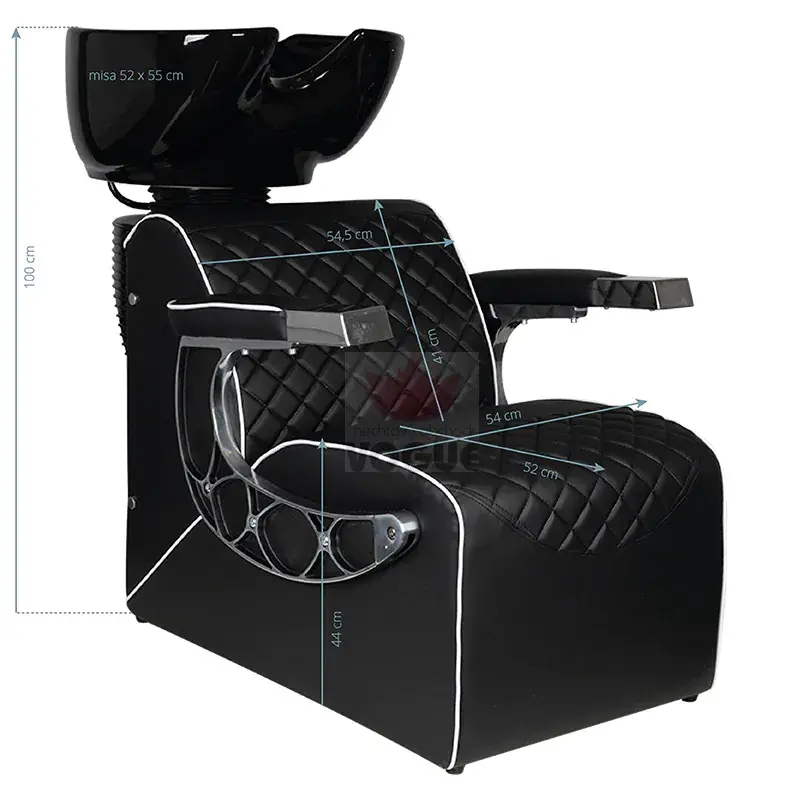 Gabbiano Barberske umývadlo Simone čierne