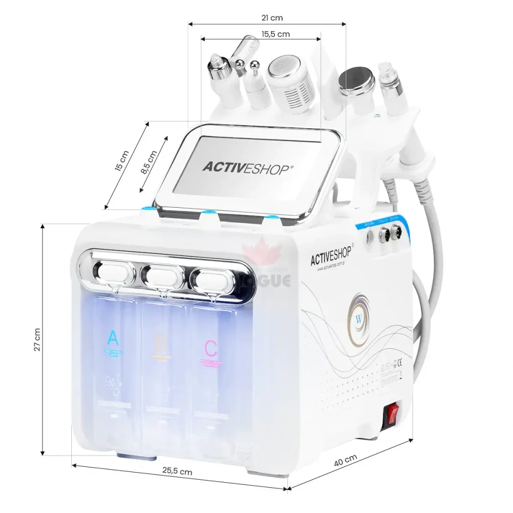 Vodíkový prístroj na čistenie pleti Hydrogén H2+ 6v1 novej generácie + sada roztokov Syis hydro