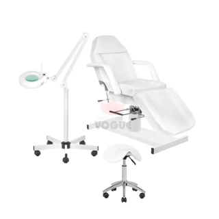 Zostava kreslo 210 + lampa s lupou LED S5 + stolička 302