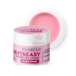 Claresa stavebný gél Soft&Easy gel baby pink 12g