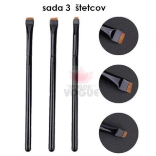 Sada štetcov na očné linky 3ks