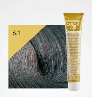 Farba na vlasy Color lux 100ml 6.1 tmavá blond popolavá