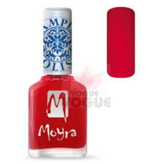 Červený pečiatkovací lak STAMPING MOYRA 12ml