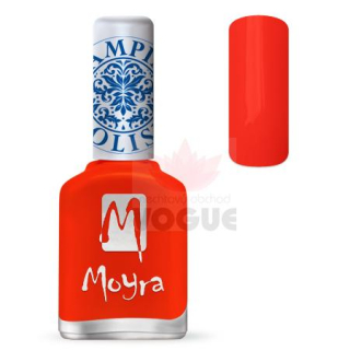 Oranžovo-červený pečiatkovací lak STAMPING MOYRA 12ml